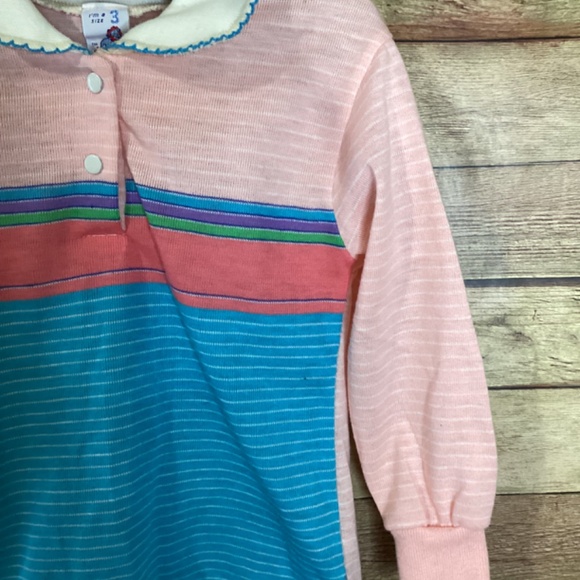 Toddler Girl Shirt Vintage Long Sleeve Garanimals Size 3 - Picture 3 of 4